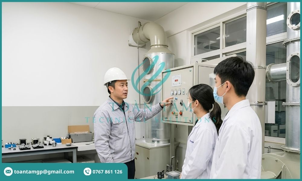 Hướng dẫn vận hành hệ thống xử lý khí thải