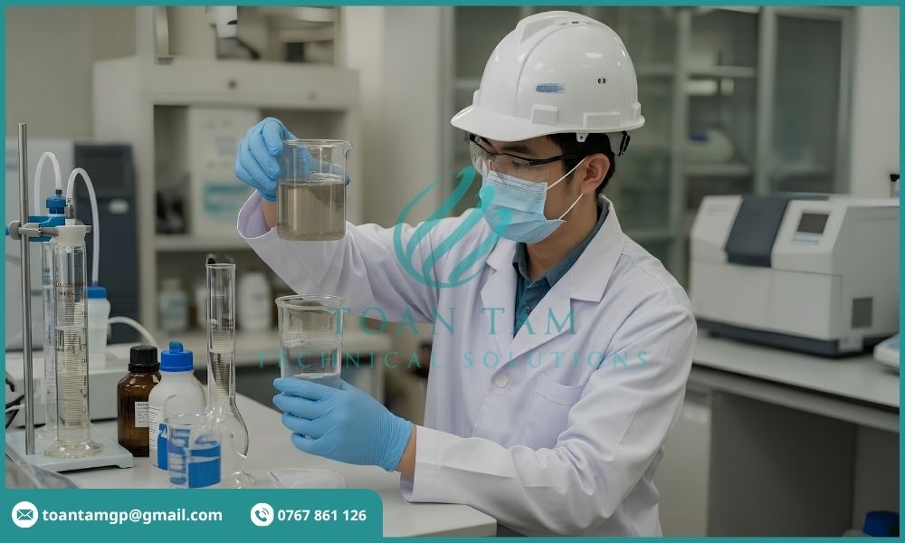 Kiểm tra và phân tích mẫu nước thải