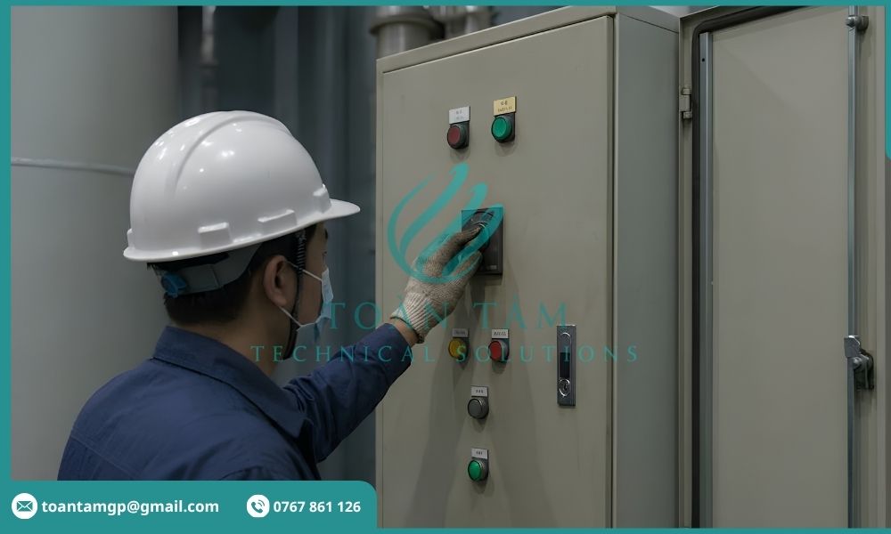 Ngắt nguồn điện quạt hút