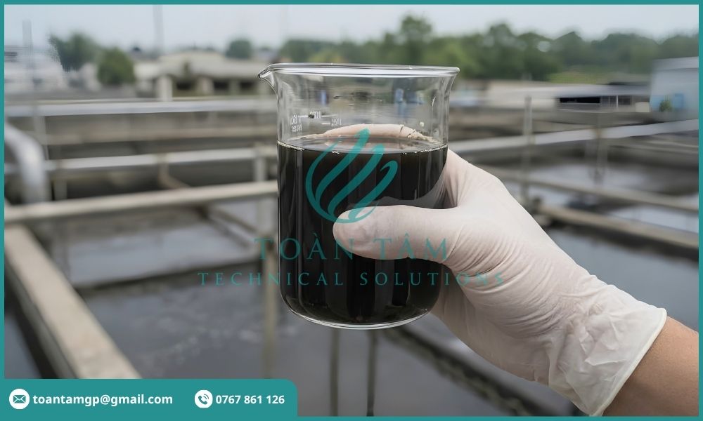 Nước thải sản xuất giấy có màu đen đậm