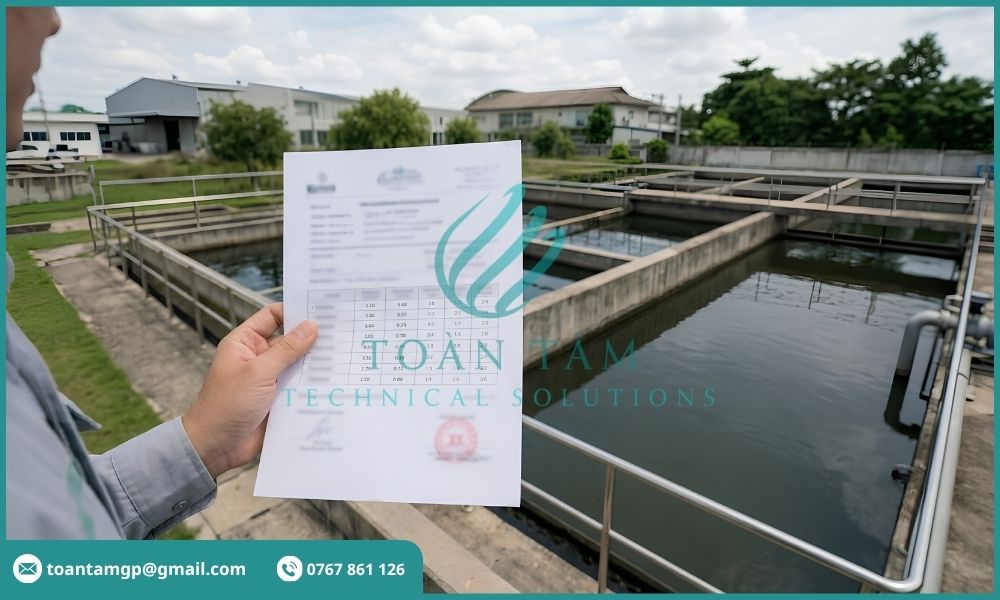 Phiếu kết quả phân tích quan trắc môi trường