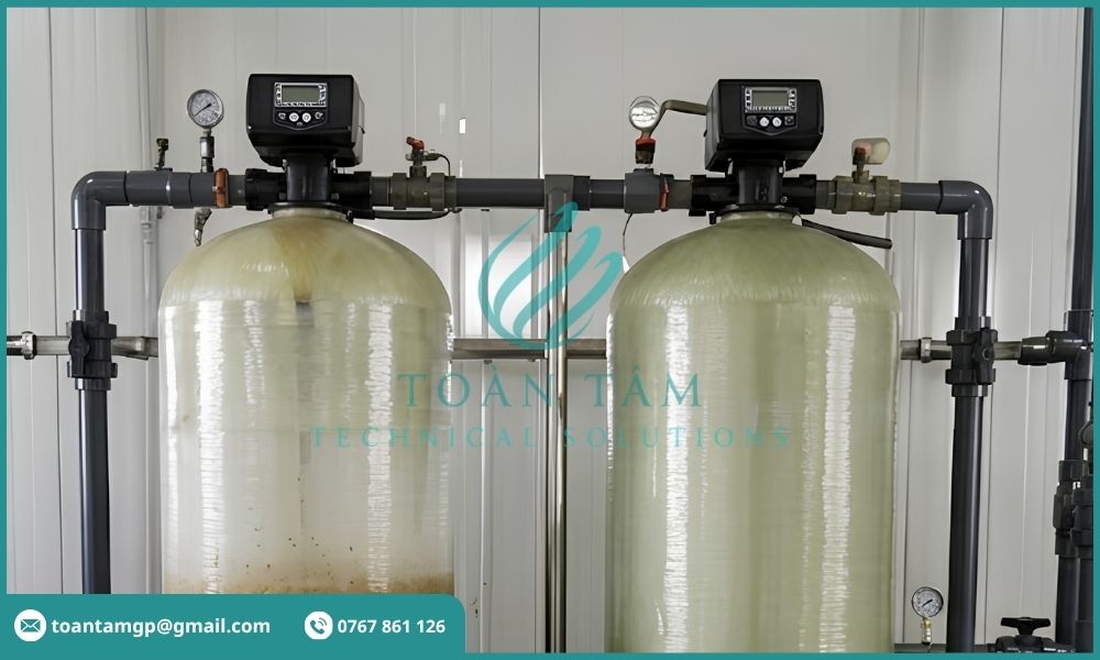 Rửa ngược cột lọc nước