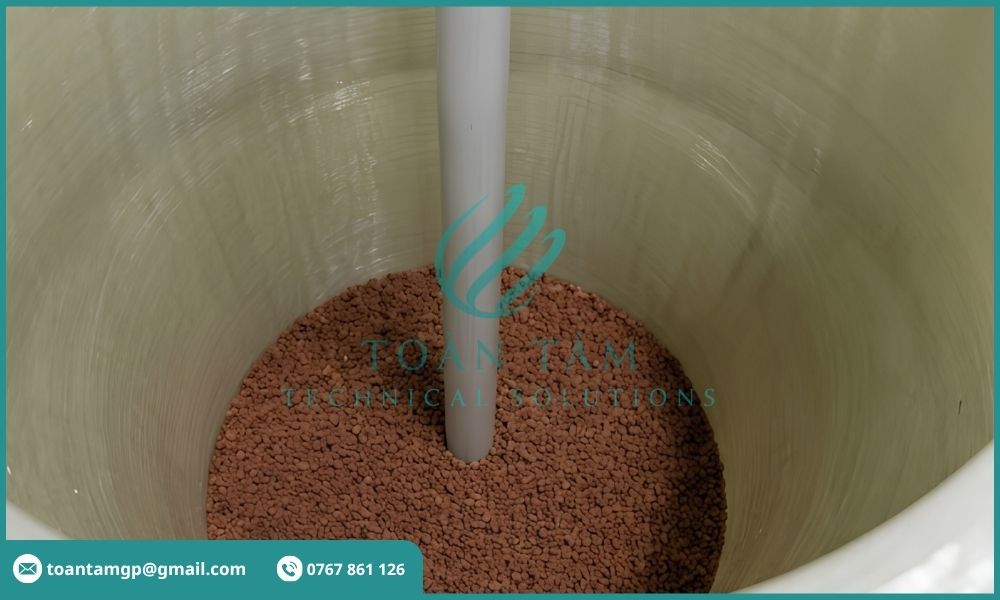 Sắp xếp sai vật liệu lọc vào bể