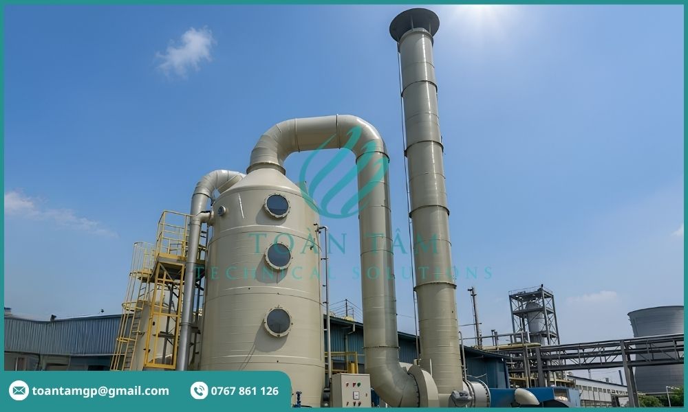 Tháp hấp phụ khí thải công nghiệp