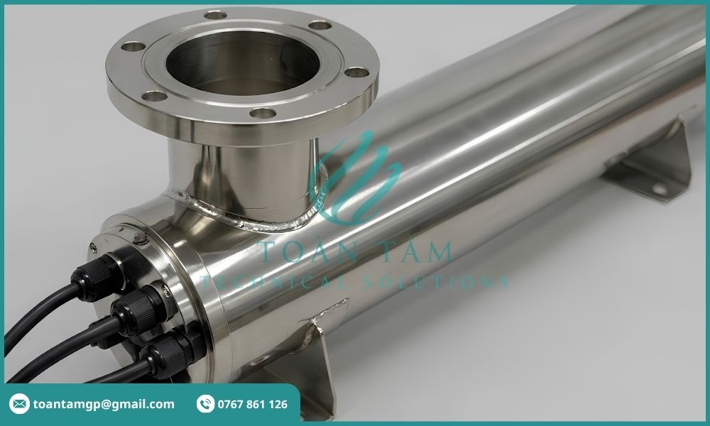 Vỏ buồng đèn UV diệt khuẩn nước bằng inox